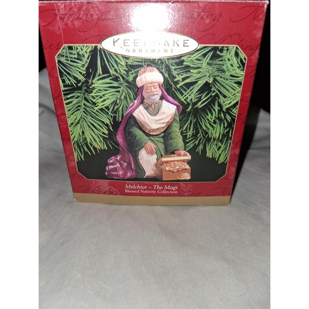 1999 Hallmark Melchior – The Magi Ornament – Blessed Nativity Collection – Boxed